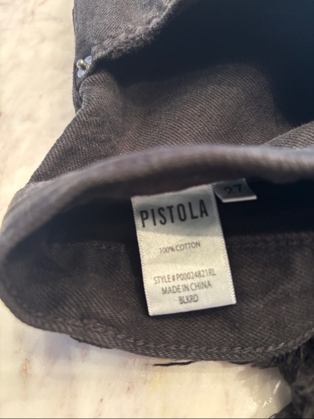 Pistola black denim cutoff shorts 27 - Picture 4 of 4